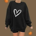 thumbnail image 2 of Dyegold Women'S Sweatshirts Teen Girls Heart Print Graphic Oversized Long Sleeve Shirts For Women Halloween Sweatshirts For Women Fall Outfits Oversized ​Christmas ​Womens Crewneck ​Fall, 2 of 7