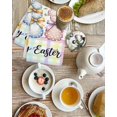 thumbnail image 4 of Easter Bunny Kitchen Dish Towels for Drying Dishes Set of 3, Spring Watercolor Polka Dot Flower Plaid Waffle Weave Microfiber Hand Tea Bathroom Towels Quick Dry & Absorbent Towel 15.7x23.6, 4 of 7