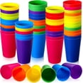 thumbnail image 2 of Vaso para bebidas de cena no desechable colorido sin tapa Vaso de plástico apilable con forma de cuerno Vaso para cepillo de dientes, 2 of 6