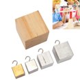thumbnail image 1 of Density Cubes Set, Density Blocks Solid Wood 5pcs Professional  For Science Education, 1 of 8