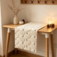thumbnail image 5 of Table Runner,Embroidered Pumpkin Themed Thanksgiving Table Strip with Even Laying Fabric,Stain Resistant Dining Decor for Family Holiday Party Table Setting(Beige,72×13in), 5 of 7