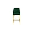 thumbnail image 4 of Meridian Furniture Karina 27.5"H Velvet Counter Stool in Green (Set of 2), 4 of 5