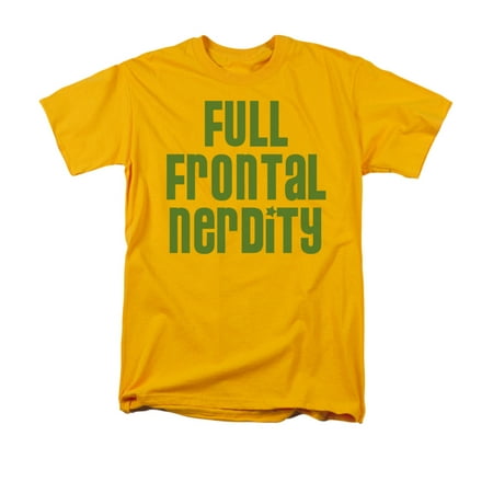 Full Frontal Nerdity Funny Saying Adult T-Shirt (Best Male Full Frontals)