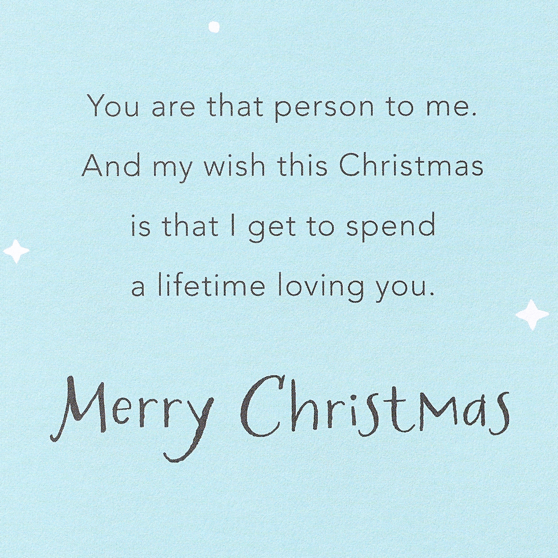 American Greetings Romantic Christmas Card (Lifetime Loving You)
