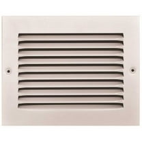TruAire 170 08X06 9-3/4 in. x 7-3/4 in. White Stamped Return Air Grille