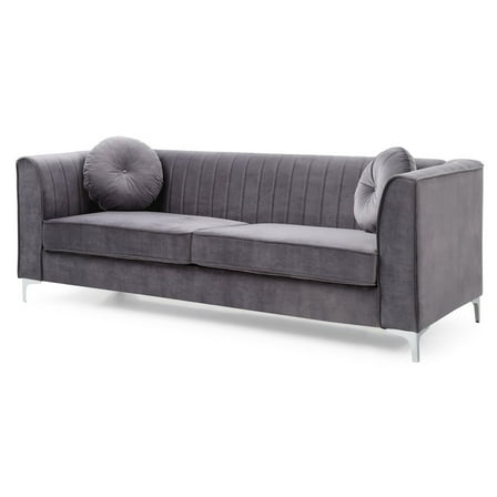 Glory Furniture Delray Sofa in Gray Color