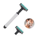 thumbnail image 5 of Cuchilla de acero inoxidable de 6 piezas para hombres, maquinilla de afeitar manual, afeitadora de barba clásica con mango (tres capas), 5 of 5