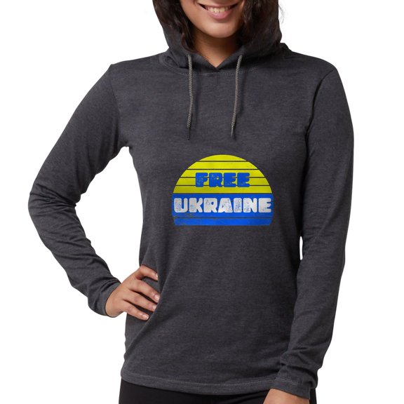 CafePress - Free Ukraine - Womens Hooded Shirt