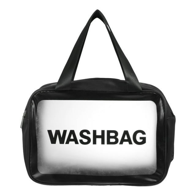 1 Pc Bolsa de Maquillaje Grande y Conveniente para Mujeres para Vacaciones, Camping y Viajes de Negocios Negro-L