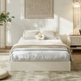 thumbnail image 3 of Kojooin Wood Platform Bed Frame with Fluted Design, Low Profile Minimalist Bed Base, No Box Spring Required, 3 of 6