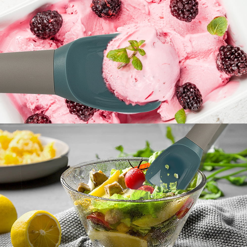"Crock Sets with 5 Pieces Kitchen Gadgets with Herb Cutter, Melon Baller, Ice Cream Scoop, Y-peeler, Lemon Zester, Bottle Opener in Black"