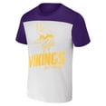 thumbnail image 2 of Men's NFL x Darius Rucker Collection by Fanatics Cream Minnesota Vikings Colorblocked T-Shirt, 2 of 3