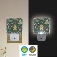 thumbnail image 2 of Yayeee LED Plug in Night Light for The Home with Auto Dusk to Dawn Light Sensors, 2 Pack, Christmas Gingerbread, 2 of 6