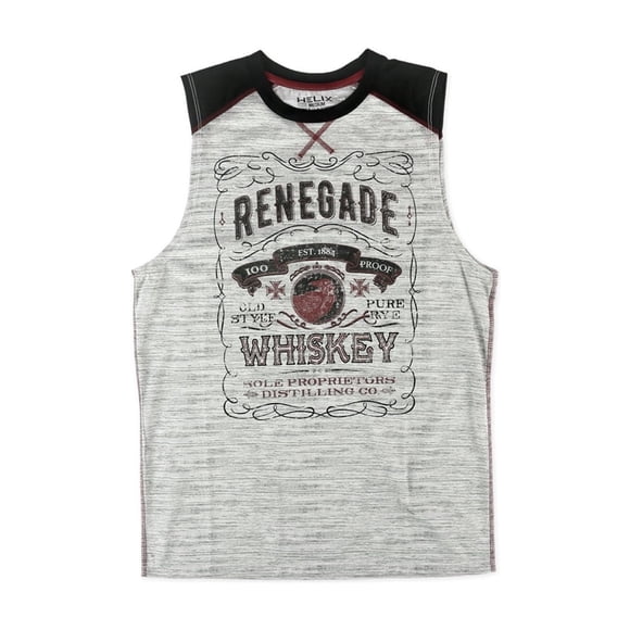 Helix Renegade Whiskey Muscle Tank Top para hombre, gris, pequeño