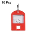 thumbnail image 2 of Uxcell 40x27mm Plastic Key Tags with Split Keyring Red 10 Count, 2 of 4