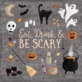 thumbnail image 2 of Marshall, Laura 26x26 White Modern Wood Framed Museum Art Print Titled - Haunted Halloween I, 2 of 4