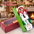 thumbnail image 3 of Loritta 5 Pairs Christmas Fluffy Fuzzy Socks Soft Cozy Socks Women Sleep Comfy Socks Winter Warm Socks for Women Gift Box, 3 of 7