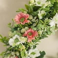 thumbnail image 4 of Spring Front Door Wreath with Lifelike Flowers, Foliage, and Elegant Garland for Outdoor Porch Decor, Weddings, Celebrations, and Home Entryway Enhancement, 4 of 5