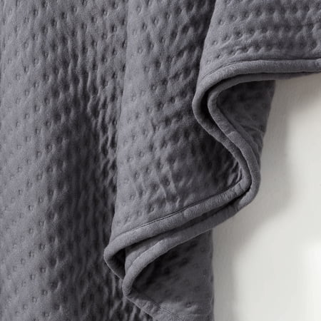 ALLSWELL DOUBLE KNIT BLANKET, SHARK GRAY, FULL/QUEEN SIZE