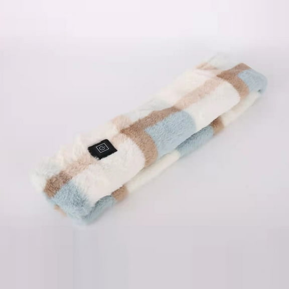 Idoravan Heated Scarf Rechargeable,Winter Intelligent Electric Scarf Heating Scarf Heated Wrap Protection Blue