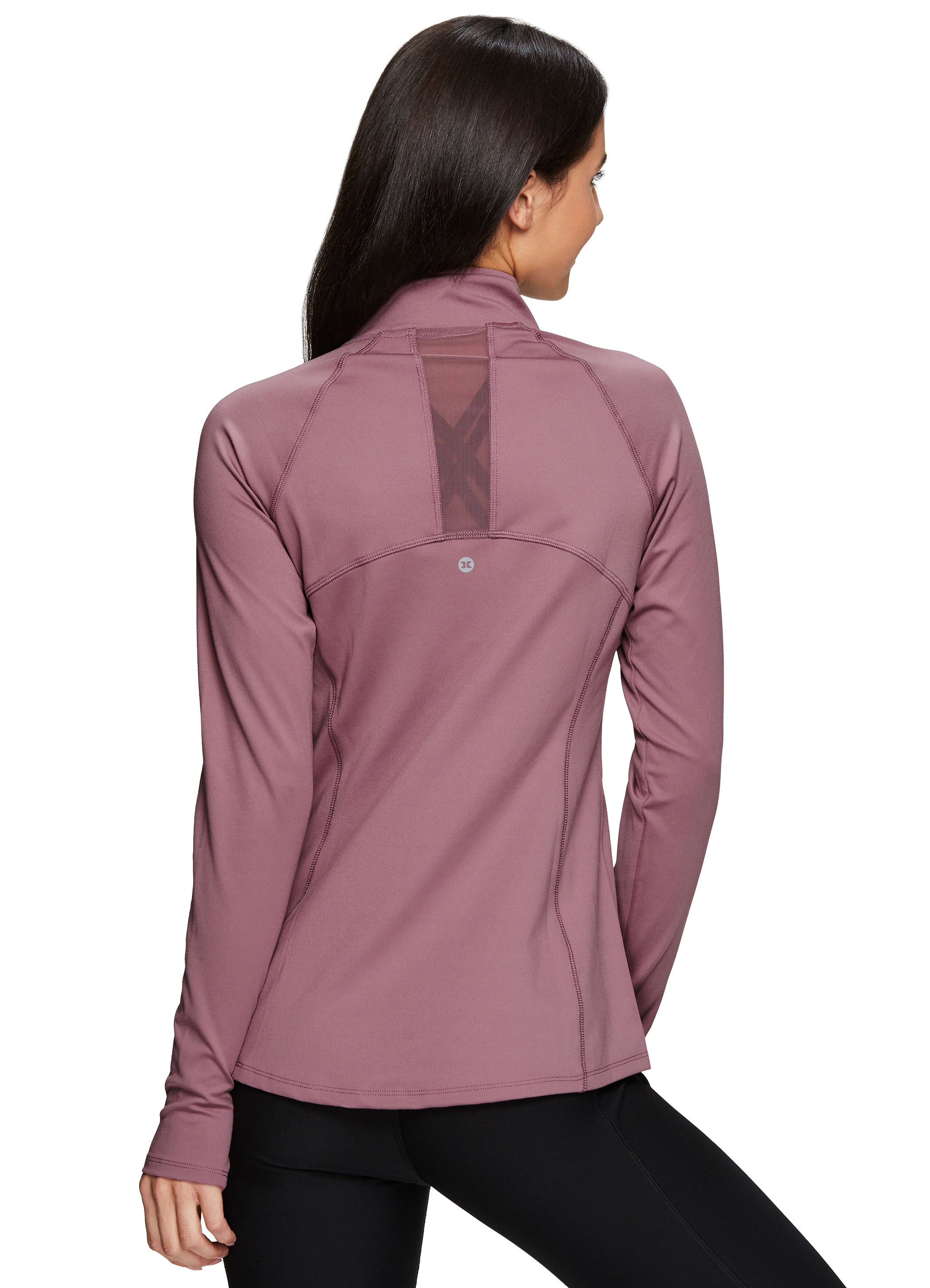 RBX Active Womens Athletic Breathable Lightweight Zip Up Running Jacket with Pockets