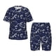 thumbnail image 1 of Balery Hawaiian Style Conjunto de Pijama Infantil de Manga Corta con Estampado – Ropa de Dormir de Algodón Suave-XX-Large, 1 of 6