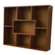 thumbnail image 5 of Estantería de pared de siete compartimentos, resistente, de madera, organizadora de almacenamiento, estante de exhibición duradero. Pequeño, 5 of 9