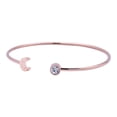 thumbnail image 2 of Pulsera Mujer Inicial Letra LuckyLy, Acero Inoxidable y Zirconia Cúbica, Modelo Sonia rosa UNITALLA, 2 of 8