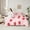 Red Pink, variant on Manfei Red Strawberry 7-Piece Twin Bedding Sets,Floral Daisy Bedding Comforter Set,Cartoon Flower Breathable Sheet Sets,Microfiber Kawaii Room Decorative,Reversible