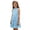 Light Blue, variant on Ruyang Teen Girls Halter Sleeveless Dresses Ruffle Hem Slim Fit A-Line Swing Dresses Summer Trendy Solid Casual Breathable Skirts