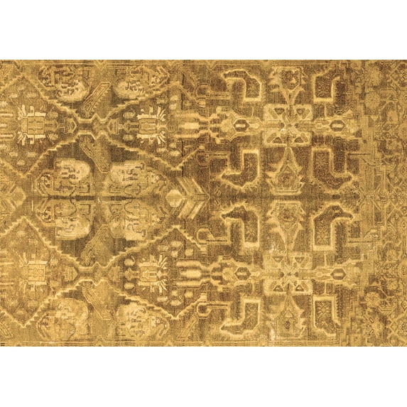 Ahgly Company Indoor Rectangle Persian Brown Traditional Area Rugs, 2' x 5'