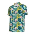 thumbnail image 4 of Wukai Tropical Floral Men’s Polo Shirts,Quick-Dry Athletic Shirt,Classic Fit Shirts-4X-Large, 4 of 8