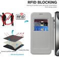 thumbnail image 5 of Ancove for iPhone 14 Pro Max Wallet Case with Card Holder,Magnetic Mag Safe RFID Blocking PU Leather Clear Back Full Body Protective Case Cover for iPhone 14 Pro Max,Grey, 5 of 7