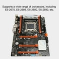 thumbnail image 3 of Placa Base de Computadora ANGGREK Interfaz M.2 SATA3.0 8 Pines 24 Pines 4 Canales DDR3 Gigabit Adaptable NIC LGA2011, 3 of 8
