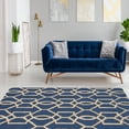 thumbnail image 2 of Linon Trio Sariay Hand Tufted Polyester 8'x10' Rug in Blue, 2 of 6