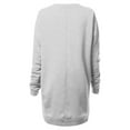 thumbnail image 3 of Made by Olivia Women's Casual Oversized Loose Fit Crew Neck Fleece Pullover Tunic Sweatshirts with Pockets S~3X, 3 of 4