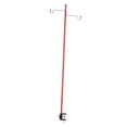 thumbnail image 3 of Soporte para linterna de camping Poste de luz de camping Lámpara portátil de doble gancho para mochileros Rojo, 3 of 7