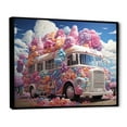 thumbnail image 2 of Designart "Soft Hued Ice Cream Vendor" Truck Floater Framed Canvas Prints, 2 of 5