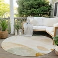 thumbnail image 6 of Addison Rugs Chantille Indoor/Outdoor Transitional Organic Beige Washable Round Rug, 8' x 8', 6 of 6