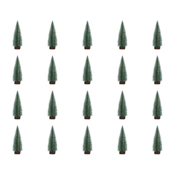 Navidad Cedro Cepillo para Botellas Reutilizable Árboles Del (20 Cm) Blanco