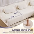 thumbnail image 5 of Muumblus Modular Sectional Sofa with Movable Ottoman, Oversized L-Shaped Cloud Sofa with Chaise, Boneless Deep Seat Living Room Couch, Beige Chenille, 5 of 12