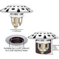 thumbnail image 3 of Bathroom Sink Stopper,Sink Hair Catcher,Bathroom Sink Drain Strainer Pop Up Drain Cover Plug,Universal for 1.1 to 1.65in Sink Drain Hole, 3 of 3