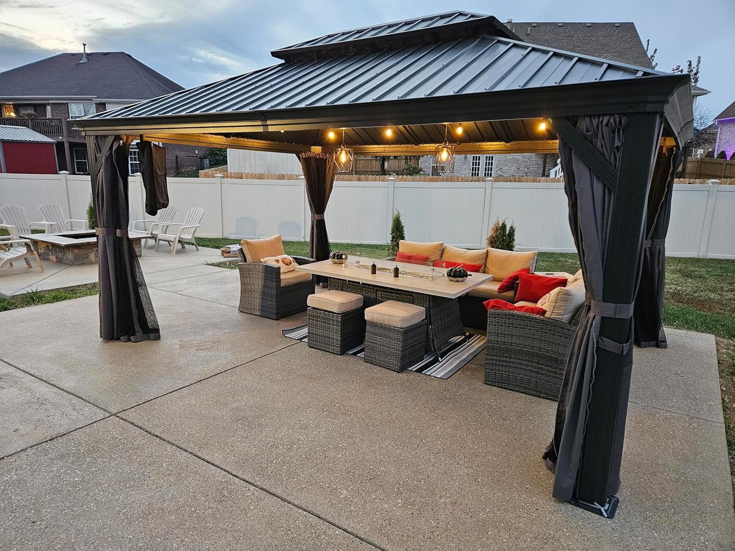 Purple Leaf Hardtop Gazebo - Thumbnail 2