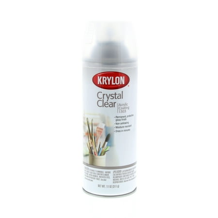 Krylon 1303 Crystal Clear Acrylic Coating Aerosol Spray 11oz for