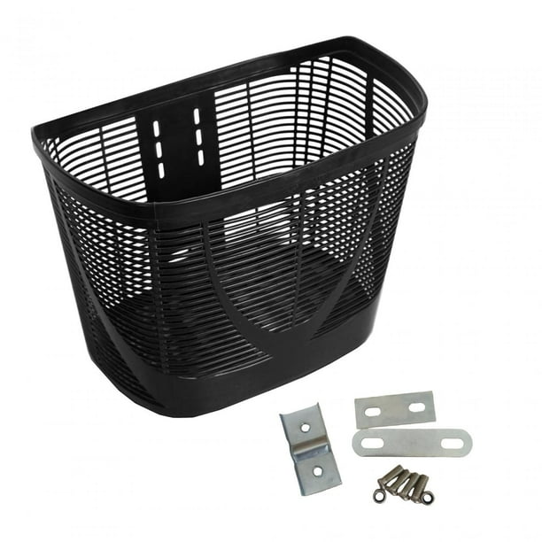 Cesta para bicicleta Cesta delantera Organizador fácil de instalar Portaequipajes universal para bicicletas Negro