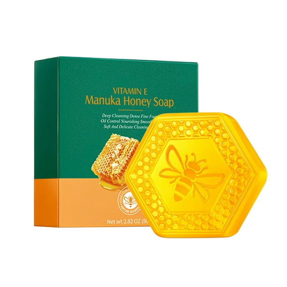 Yatlte Honey Bar Soap, Benefits of Pine Tar with honey smell, for Men and Women, Handmade, Hot Process, Face And Body Soap