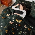 thumbnail image 4 of Homewish Flying Butterflies Twin Bedding Sets 7-Piece for Teens Boys Girls,Chic Flowers Bedding Comforter Set Microfiber,Spring Garden Breathable Sheet Sets,Breathable Home Decor,Reversible, 4 of 8