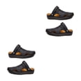 thumbnail image 2 of Minnieouse 1 par de sandalias de hombre Primavera Verano transpirable antideslizante reemplazo senderismo viaje marido padre zapatos regalo negro Negro treinta y nueve 2piezas, 2 of 4