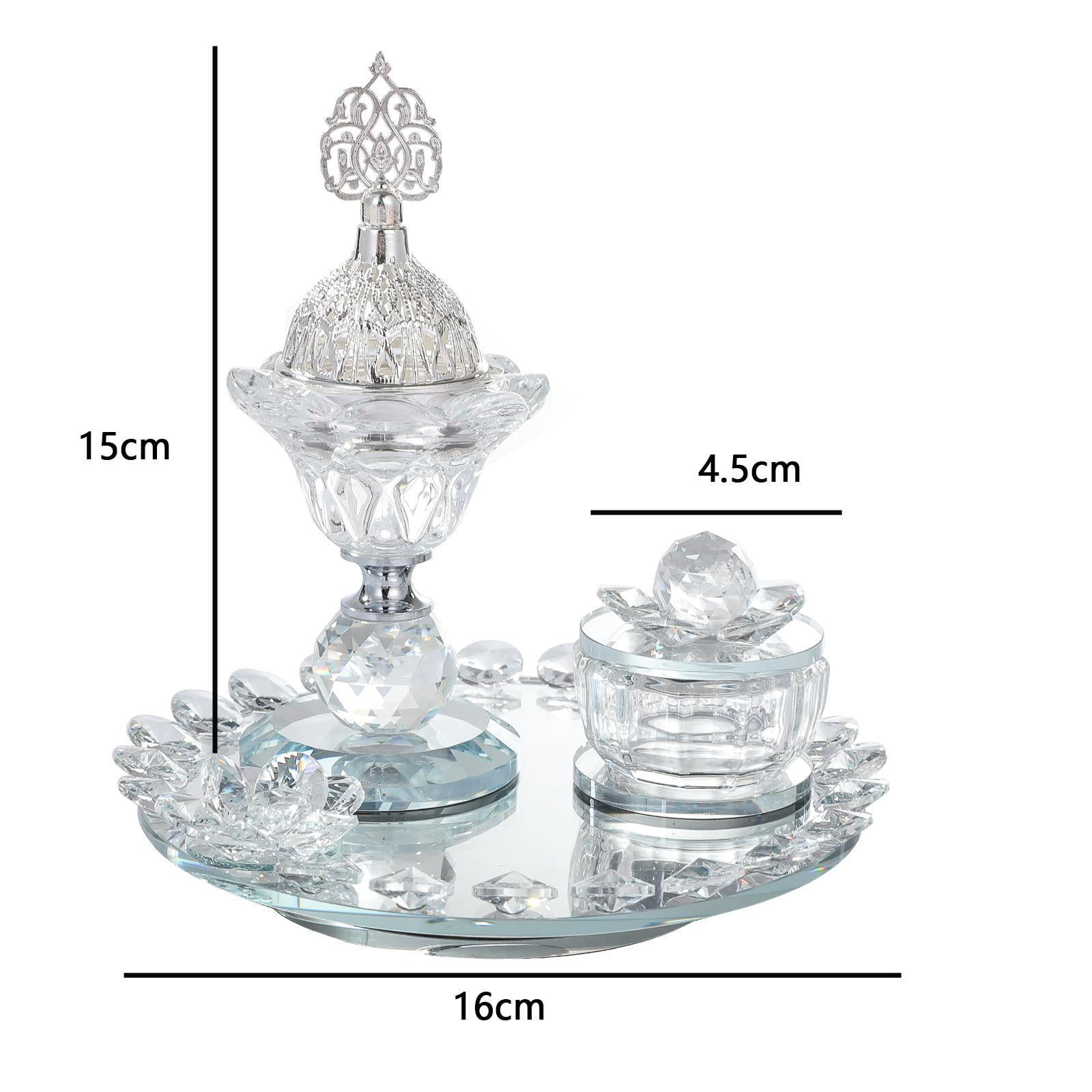 WLPZXP Glass Incense Burner Set Arabian Incense Burner Holder for Home Bedroom Yoga