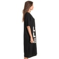 thumbnail image 2 of Just Love Short Sleeve Nightgown Sleep Dress for Women (Black - Love Like Jesus, 2X), 2 of 3